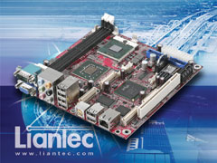 Liantec Mini-ITX EmBoard with Tiny-Bus Modular Expansion Solution