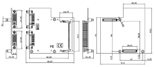 TBM-16SDVOD Mechanical Drawing
